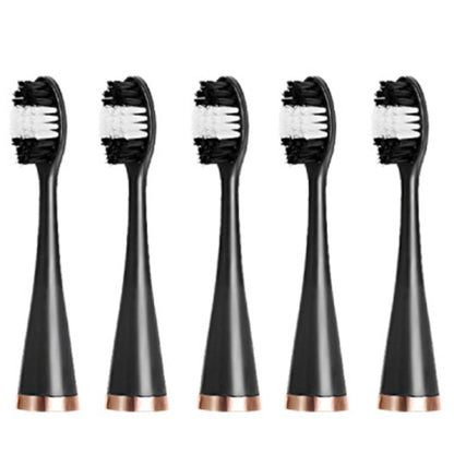 Electric Dental Scaler Accessories Replacement Head, Color: 5pcs Toothbrush Head Black - Replacement Brush Heads by PMC Jewellery | Online Shopping South Africa | PMC Jewellery | Buy Now Pay Later Mobicred