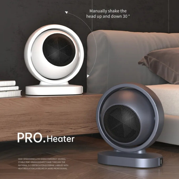 380W Earth Little Sun Heater Home Energy Saving Electric Stove Desktop Mini Heater  EU Plug(Gray) - Electric Heaters by PMC TechLife | Online Shopping South Africa | PMC TechLife