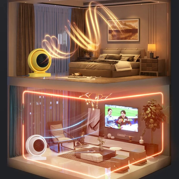 380W Earth Little Sun Heater Home Energy Saving Electric Stove Desktop Mini Heater  EU Plug(White) - Electric Heaters by PMC TechLife | Online Shopping South Africa | PMC TechLife | Buy Now Pay Later Mobicred