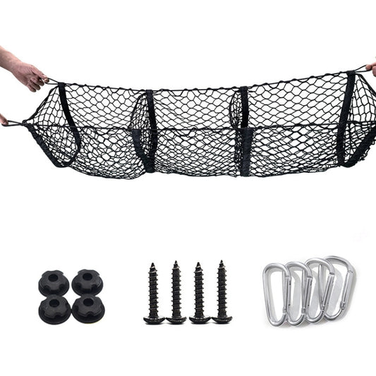 Pickup Truck Three-dimensional Net Bag Off-road Vehicle Trunk Luggage Net Bag, Size: 100x30cm(Three Pocket) - Stowing Tidying by PMC Jewellery | Online Shopping South Africa | PMC Jewellery | Buy Now Pay Later Mobicred