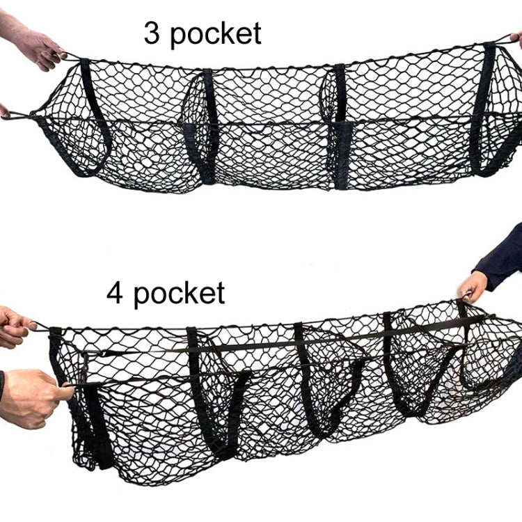 Pickup Truck Three-dimensional Net Bag Off-road Vehicle Trunk Luggage Net Bag, Size: 100x30cm(Three Pocket) - Stowing Tidying by PMC Jewellery | Online Shopping South Africa | PMC Jewellery | Buy Now Pay Later Mobicred