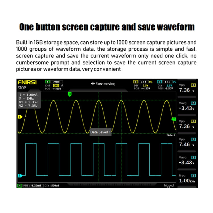 FNIRSI 2 In 1 Dual-Channel 100M Bandwidth Digital Oscilloscope 1GS Sampling Signal Generator, EU Plug 1014D - free shipping - PMC Jewellery - Order now!