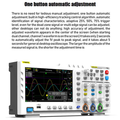 FNIRSI 2 In 1 Dual-Channel 100M Bandwidth Digital Oscilloscope 1GS Sampling Signal Generator, EU Plug 1014D +P4100 Probe - Digital Multimeter by FNIRSI | Online Shopping South Africa | PMC Jewellery | Buy Now Pay Later Mobicred