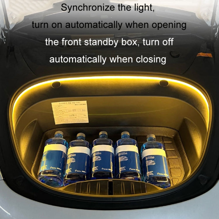 For Tesla Front Trunk LED Ambient Light Strip, Size: For 18-20 Model Y(White Light) - Atmosphere lights by PMC TechLife | Online Shopping South Africa | PMC TechLife | Buy Now Pay Later Mobicred
