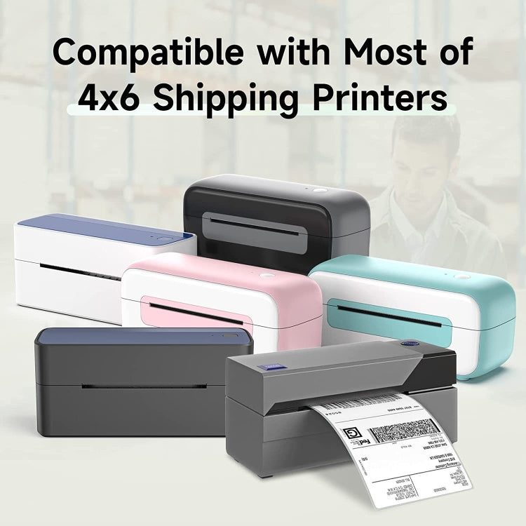 500sheets 4��6 Inch Stickers Thermal Label Paper For Phomemo PM-246S / PM-241BT / D520BT, Style: Folding Purple - Printer Accessories by PMC TechLife | Online Shopping South Africa | PMC TechLife | Buy Now Pay Later Mobicred