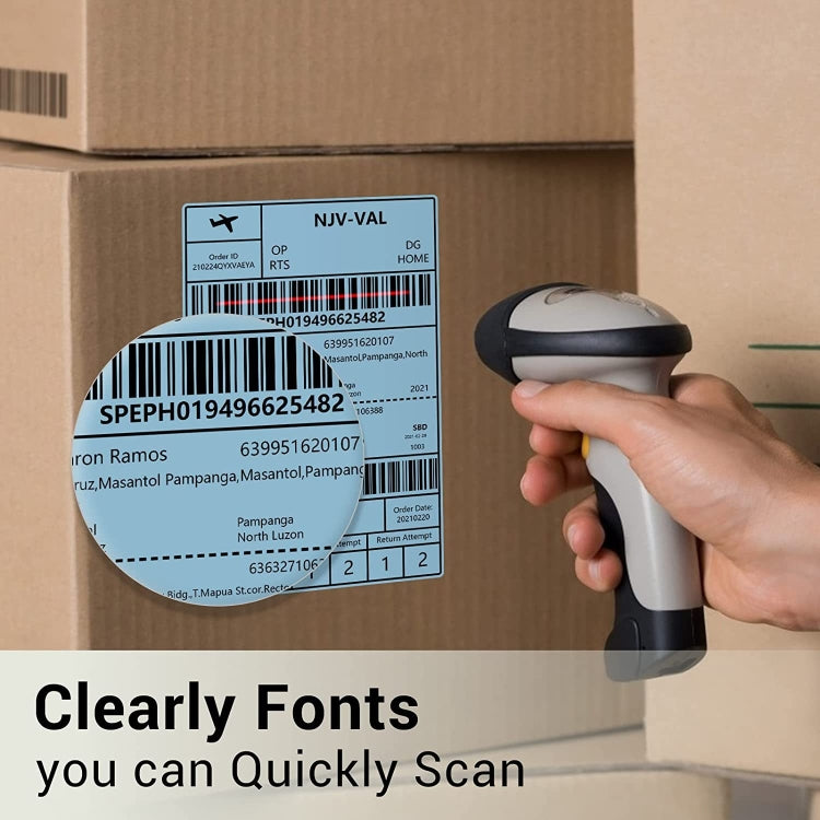 500sheets 4��6 Inch Stickers Thermal Label Paper For Phomemo PM-246S / PM-241BT / D520BT, Style: Roll Paper White - Printer Accessories by PMC TechLife | Online Shopping South Africa | PMC TechLife | Buy Now Pay Later Mobicred