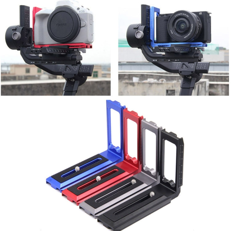 Universal Camera L Shape Bracket Quick Release Plate for Camera RSC2 / RS3 Stabilizers, Spec: L-450 Blue - free shipping - PMC TechLife - Order now!