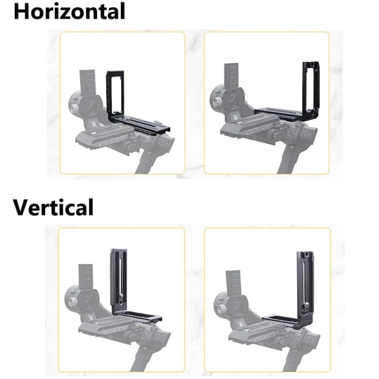 Universal Camera L Shape Bracket Quick Release Plate for Camera RSC2 / RS3 Stabilizers, Spec: L-450 Red - L-Bracket by PMC TechLife | Online Shopping South Africa | PMC TechLife | Buy Now Pay Later Mobicred