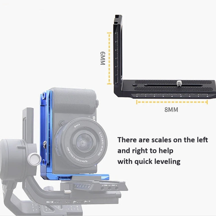 Universal Camera L Shape Bracket Quick Release Plate for Camera RSC2 / RS3 Stabilizers, Spec: L-450 Red - L-Bracket by PMC TechLife | Online Shopping South Africa | PMC TechLife | Buy Now Pay Later Mobicred