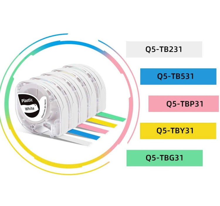 For Phomemo P12 / P12 Pro 12mm x 4m Consumables Label Ribbon, Style: Black Word On Transparent Synthetic Paper - Printer Accessories by PMC TechLife | Online Shopping South Africa | PMC TechLife | Buy Now Pay Later Mobicred