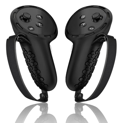 For Meta Quest 3 Controller Silicone Anti-Slip Protective Cover VR Accessories(Black) - VR Accessories by PMC Jewellery | Online Shopping South Africa | PMC Jewellery | Buy Now Pay Later Mobicred