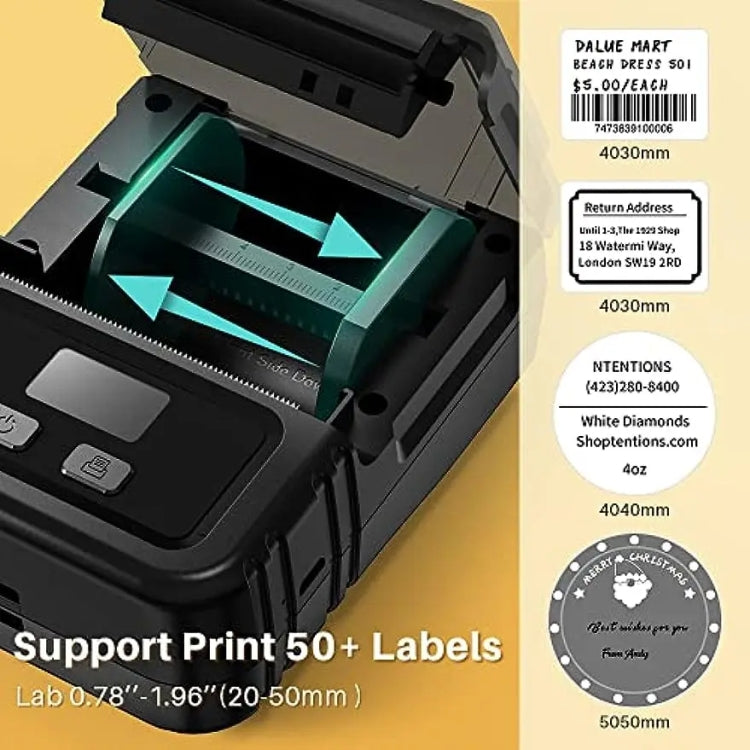 Phomemo M120 Label Maker Barcode Printer Bluetooth Thermal Label Machine(Black) - free shipping - PMC TechLife - Order now!