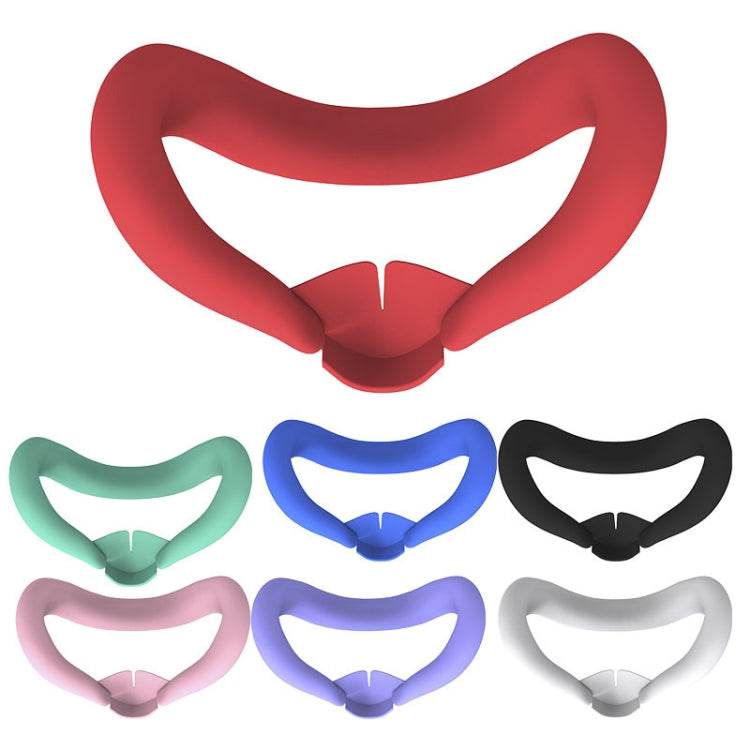 For Meta Quest 3 Silicone Face Cover Eye Mask with Nose Pad(White) - VR Accessories by PMC TechLife | Online Shopping South Africa | PMC TechLife