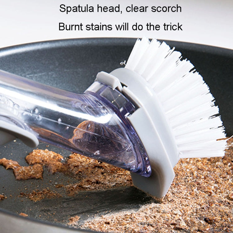 Kitchen Long Handle Automatic Liquid Filling Non-Stick Pan Scrubber Brush Cleaning Brush, Style: Brush+Sponge - Cleaning Tools by PMc TechLife | Online Shopping South Africa | PMc TechLife | Buy Now Pay Later Mobicred