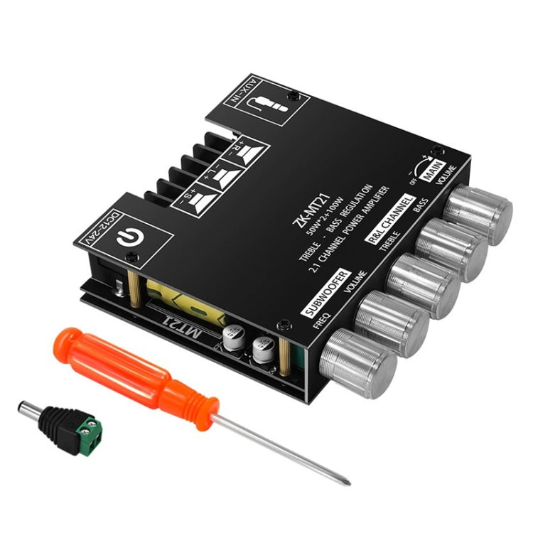 ZK-MT21 50W x 2+100W 2.1 Channel Bluetooth Digital Amplifier Module - Breadboard / Amplifier Board by PMC TechLife | Online Shopping South Africa | PMC TechLife