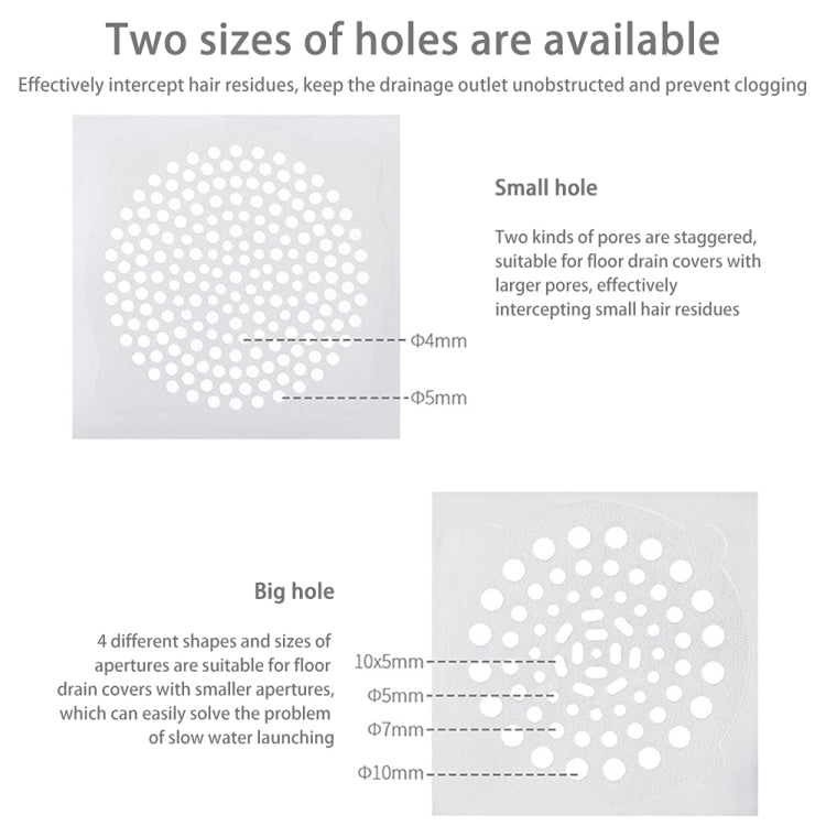 FASOLA 15pcs /Bag Sink Disposable Filter Sewer Mouth Non-woven Floor Drain Sticker, Spec: Small Hole - free shipping - PMc TechLife - Order now!