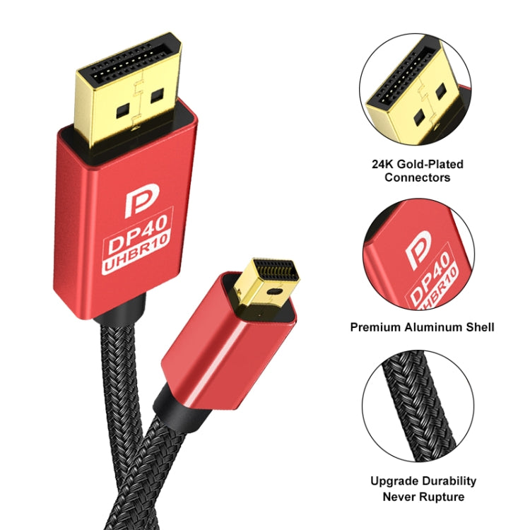 3m Version 2.1 Mini DP To DP Cable Monitor Computer Video Adapter Cable 30AWG OD6.3MM -  by PMC Jewellery | Online Shopping South Africa | PMC Jewellery | Buy Now Pay Later Mobicred