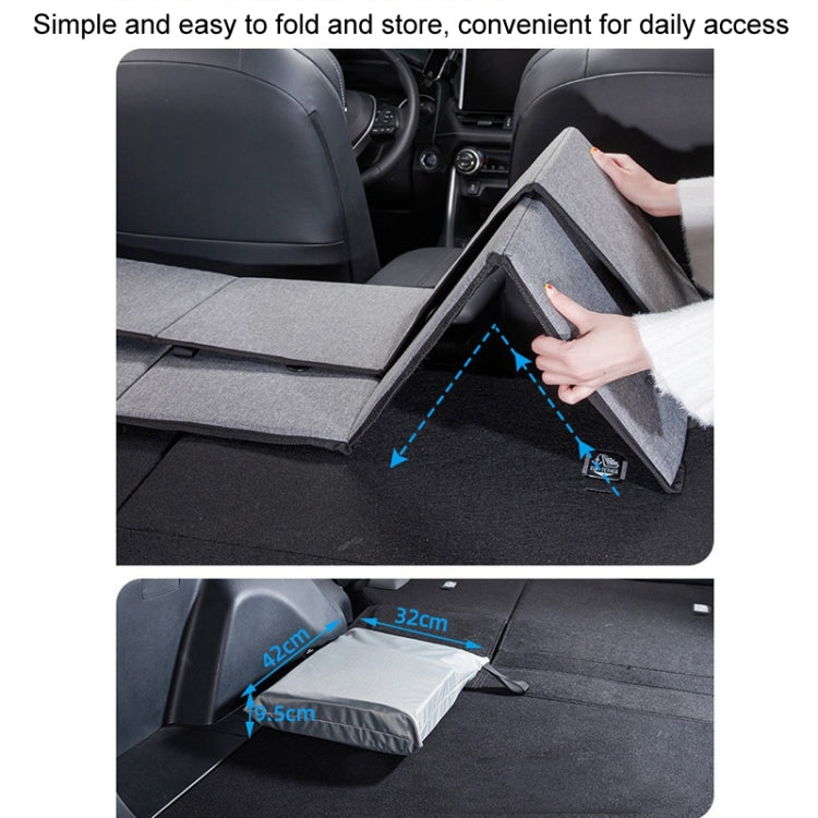 Car Camping Bed Folding Board SUV Rear Row Extension Board For Tesla, Color: Black Embossed - Seat Accessories by PMC Jewellery | Online Shopping South Africa | PMC Jewellery | Buy Now Pay Later Mobicred