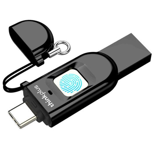 Lenovo Thinkplus TFU301 Dual Interface Type-C+USB Fingerprint Encrypted USB Flash Drive, Capacity: 256G - USB Flash Drives by Lenovo | Online Shopping South Africa | PMC Jewellery