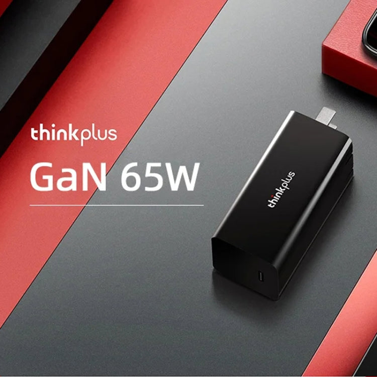Lenovo Thinkplus GaN 65W PD3.0 QC3.0 Fast Charger Power Adapter For Notebook Mobile Phone���CN Plug(Black) - free shipping - PMC TechLife - Order now!