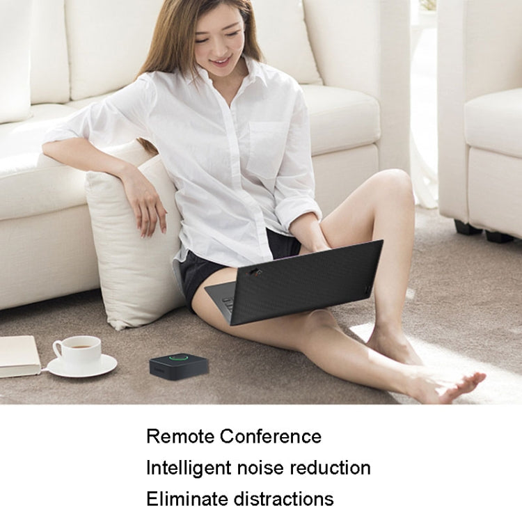 Lenovo Thinkplus MCP01 Intelligent Video Conference Omnidirectional Microphone Sound Portable Bluetooth Microphone Speaker(Black) - Microphone by Lenovo | Online Shopping South Africa | PMC Jewellery | Buy Now Pay Later Mobicred