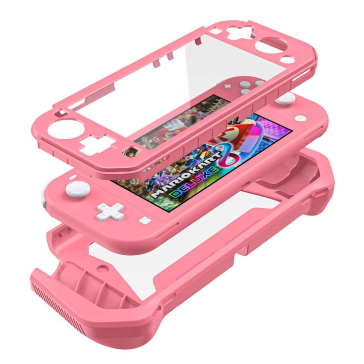 For Nintendo Switch Lite Full Cover Protective Shell TPU Console Case(Pink) - Cases by PMC Jewellery | Online Shopping South Africa | PMC Jewellery | Buy Now Pay Later Mobicred