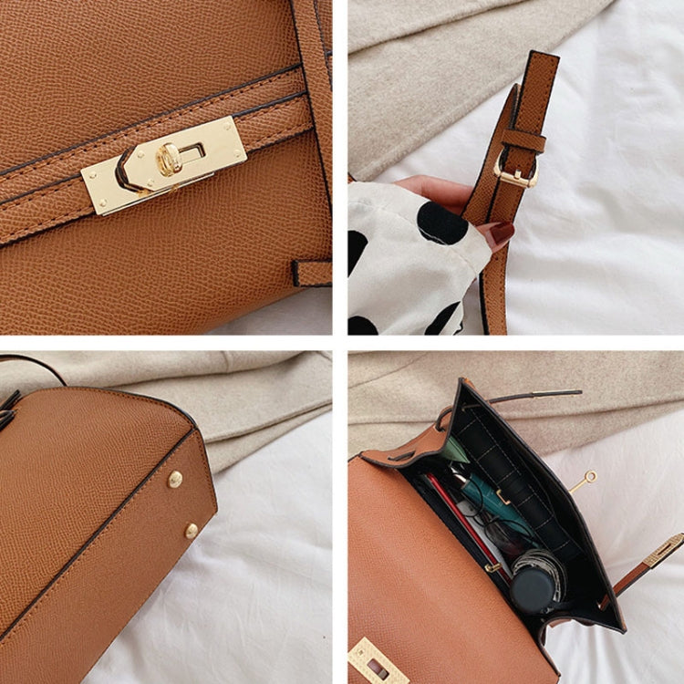Autumn And Winter Women Hundred Crossbody Handbag Single Shoulder Kelly Bag(Red) - Handbags by PMC TechLife | Online Shopping South Africa | PMC TechLife | Buy Now Pay Later Mobicred