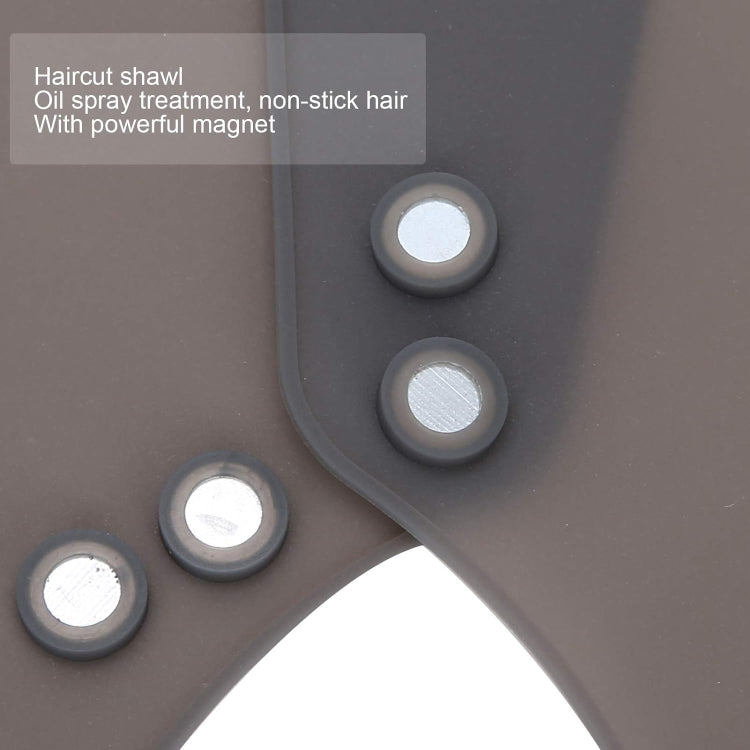 Hair Cutting Adjustable Shawl Capes Silicone Hairdressing Pad Neck Wrap Guard for Salon, Spec: Large Gray - free shipping - PMC TechLife - Order now!