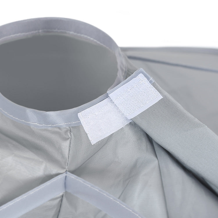 PE Material Haircut Cape 60cm Umbrella Design Salon Hairdressing Cloak For Hair Dye Perm(Gray) - Hair Trimmer by PMC TechLife | Online Shopping South Africa | PMC TechLife