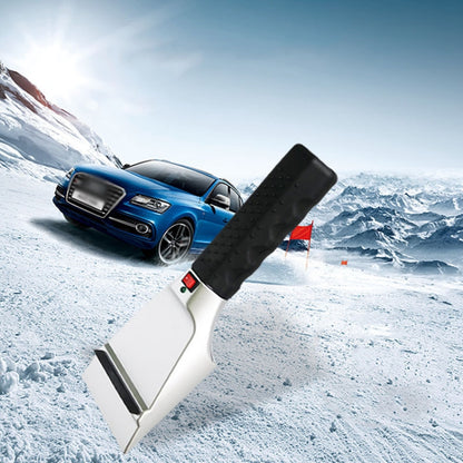 12V Multifunctional Heated Car Snow Shovel Winter Snow Removal Tools(Black+Silver) - Ice Scraper by PMC Jewellery | Online Shopping South Africa | PMC Jewellery | Buy Now Pay Later Mobicred