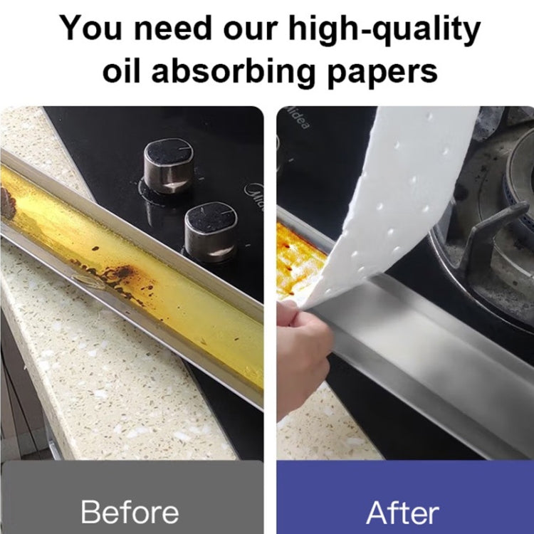 10pcs /Pack Disposable Oil Groove Suction Paper for Cooker Hoods, Spec:  7x90cm Thickened - free shipping - PMC TechLife - Order now!
