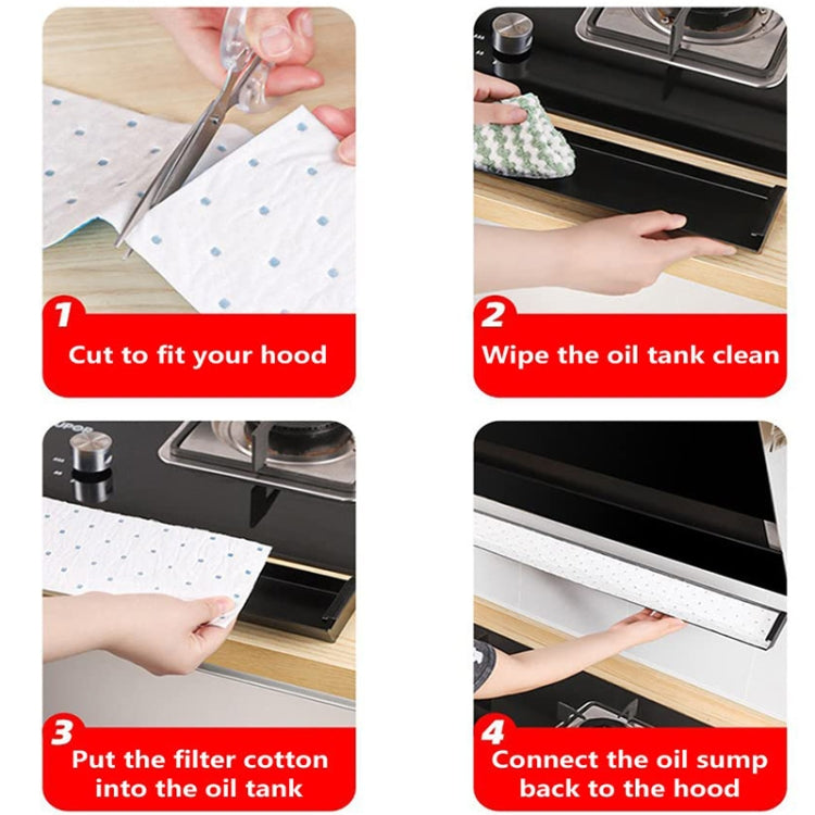 10pcs /Pack Disposable Oil Groove Suction Paper for Cooker Hoods, Spec:  7x90cm Thickened - free shipping - PMC TechLife - Order now!