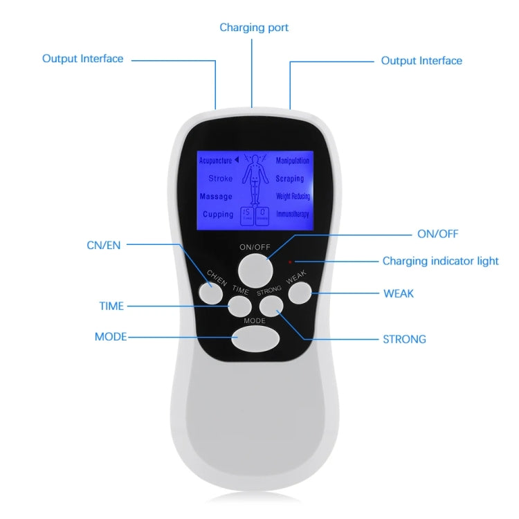 Multifunctional Low Frequency Pulse Meridian Physiotherapy Massage Instrument, Color: White Standard - free shipping - PMC TechLife - Order now!