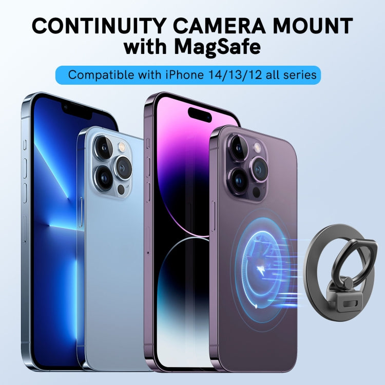 AhaStyle DD02 Magnetic MagSafe Zinc Alloy Cell Phone Expansion Stand For IPhone 12/13/14/15 Series(Black) - free shipping - PMC TechLife - Order now!