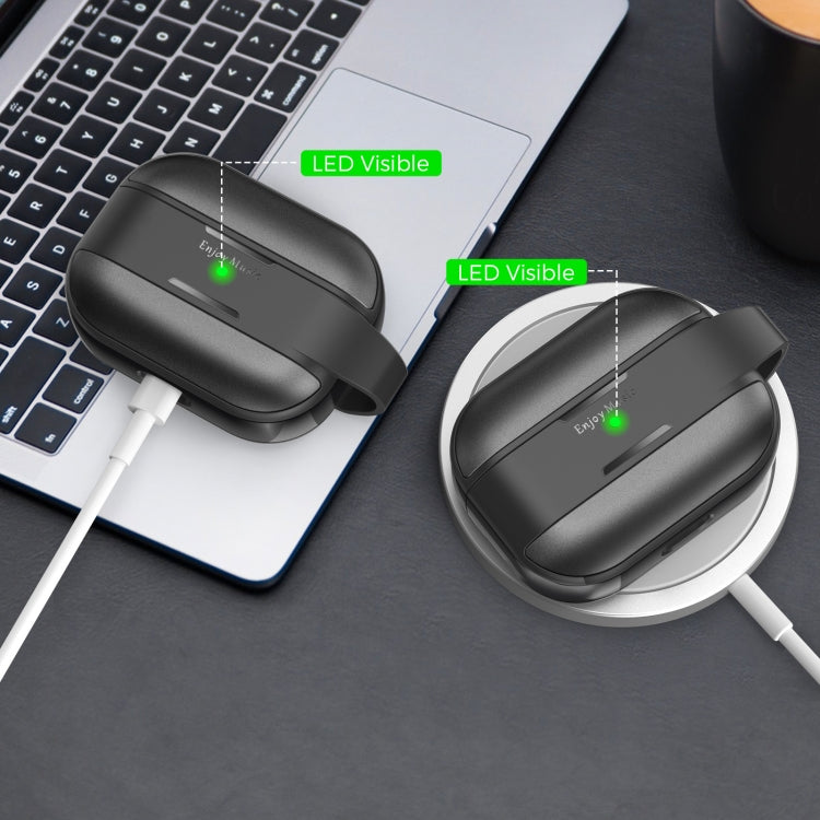 AhaStyle WG75-PRO For AirPods Pro Split TPU+Aluminum Alloy Combination Protective Cover(Blue) - free shipping - PMC Jewellery - Order now!