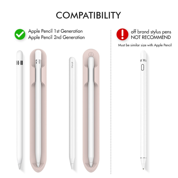 AhaStyle PT112 For Apple Pencil 1 / 2 Handwritten Pen Silicone Storage Groove Magnetic Silicone Pen Holder(Black) - free shipping - PMC Jewellery - Order now!