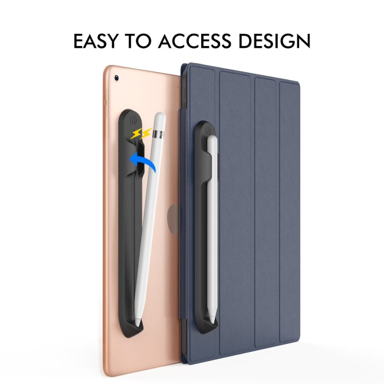 AhaStyle PT112 For Apple Pencil 1 / 2 Handwritten Pen Silicone Storage Groove Magnetic Silicone Pen Holder(Black) - free shipping - PMC Jewellery - Order now!