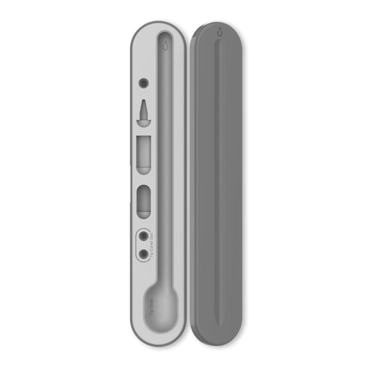 AahStyle PT121 For Apple Pencil 1 / 2 Magnetic Storage Convenient Pen Box(Gray) - Pencil Accessories by AahStyle | Online Shopping South Africa | PMC Jewellery | Buy Now Pay Later Mobicred