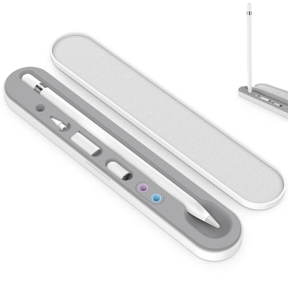 AahStyle PT121 For Apple Pencil 1 / 2 Magnetic Storage Convenient Pen Box(Gray) - Pencil Accessories by AahStyle | Online Shopping South Africa | PMC Jewellery | Buy Now Pay Later Mobicred