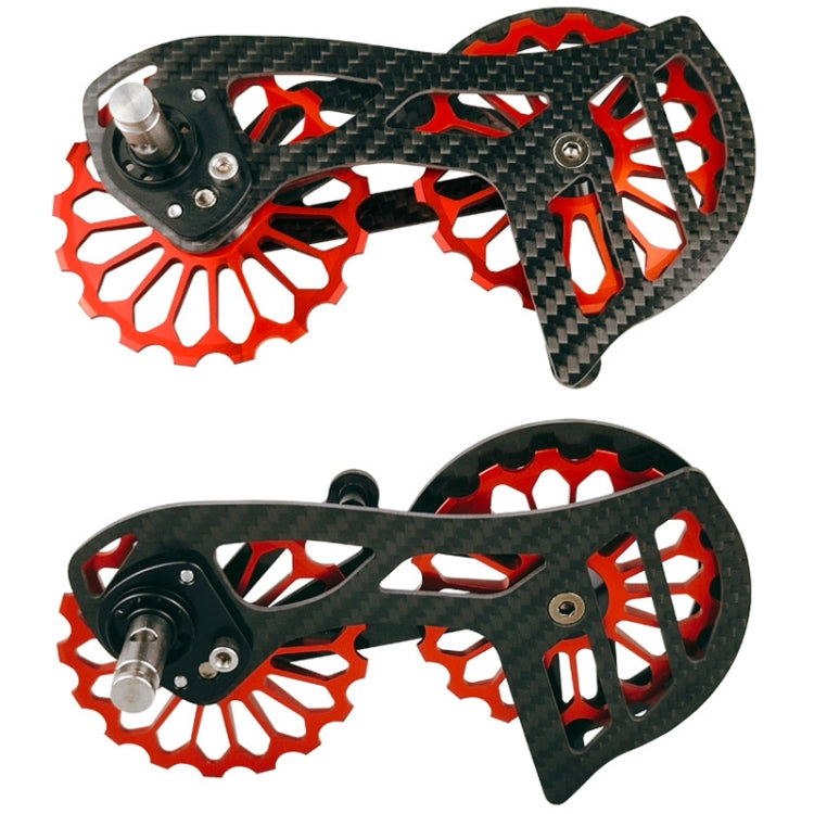Carbon Fiber Guide Wheel For Road Bike Bicycle Bearing Rear Derailleur Guide Wheel Parts, Model Number: SD2 Red - free shipping - PMC TechLife - Order now!