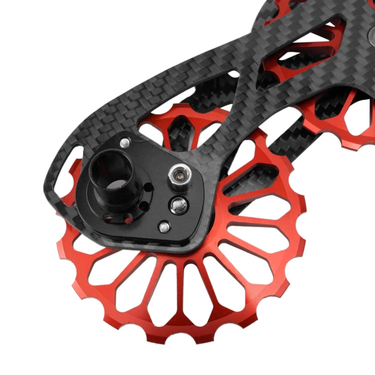 Carbon Fiber Guide Wheel For Road Bike Bicycle Bearing Rear Derailleur Guide Wheel Parts, Model Number: SD4 Red - free shipping - PMc TechLife - Order now!