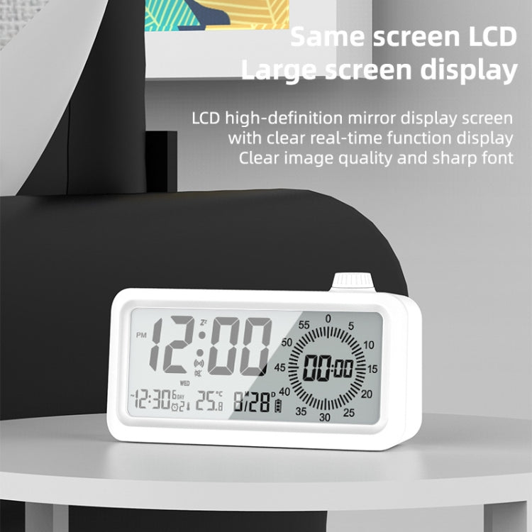 Visual Timer Alarm Clock Dual Display LCD Time Reminder(Black) - Alarm Clocks by PMc TechLife | Online Shopping South Africa | PMc TechLife | Buy Now Pay Later Mobicred