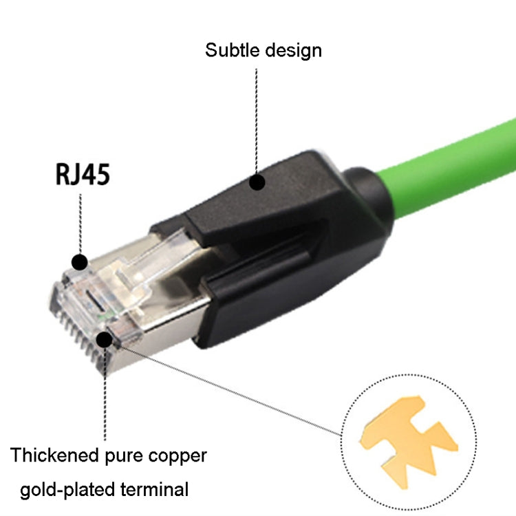 8m CAT6 Double Shielded Gigabit Industrial Cable Vibration-Resistant And Highly Flexible Drag Chain Cable - Lan Cable and Tools by PMC Jewellery | Online Shopping South Africa | PMC Jewellery | Buy Now Pay Later Mobicred