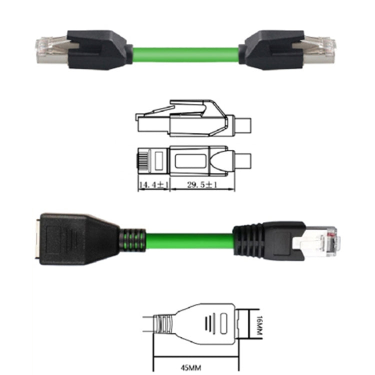 12m CAT6 Double Shielded Gigabit Industrial Cable Vibration-Resistant And Highly Flexible Drag Chain Cable - Lan Cable and Tools by PMC TechLife | Online Shopping South Africa | PMC TechLife
