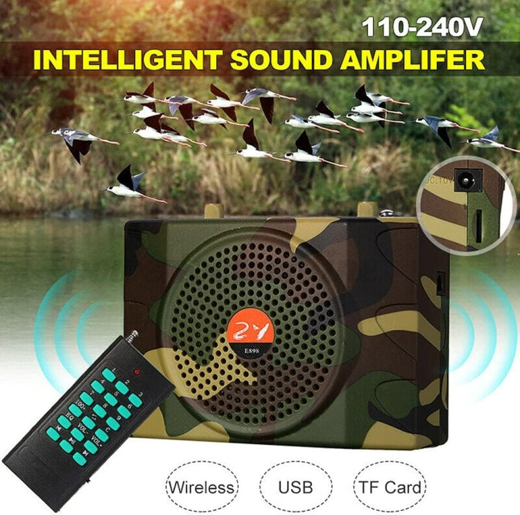 25W  Bluetooth Voice Amplifier Bird Hunting Speaker Supports USB/TF/FM 1000m Remote Control AU Plug(Camouflage) - Midrange Speaker & Frequency Divider by PMC Jewellery | Online Shopping South Africa | PMC Jewellery | Buy Now Pay Later Mobicred