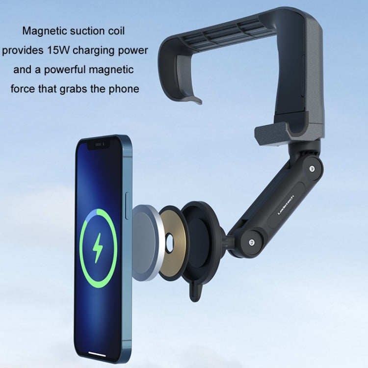 For Tesla Moldel 3/Y Car Mobile Phone Holder Magnetic Rotating Folding Navigation Holder, Shape: LD-TS2-M2 - Car Holders by PMC Jewellery | Online Shopping South Africa | PMC Jewellery | Buy Now Pay Later Mobicred