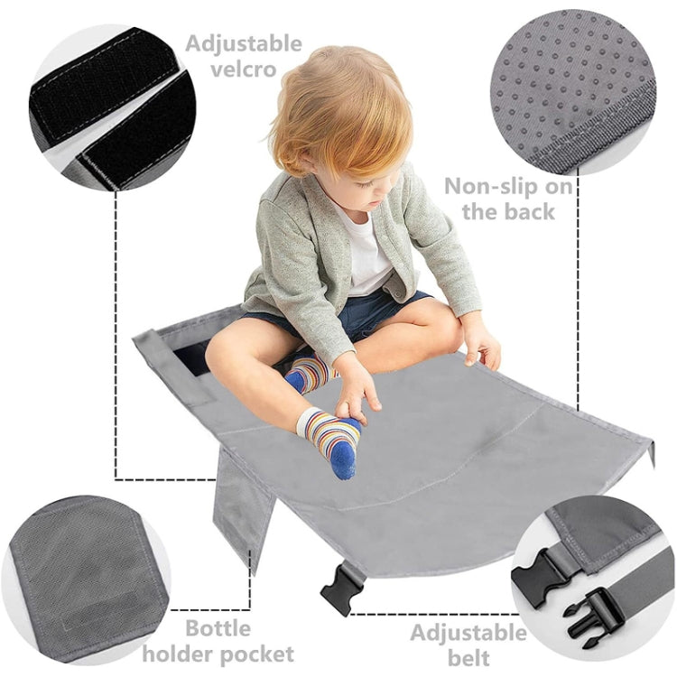 79 x 44cm Kids Airplane Seat Extender Portable Travel Seat Cushion(Black) - Seat Accessories by PMC TechLife | Online Shopping South Africa | PMC TechLife
