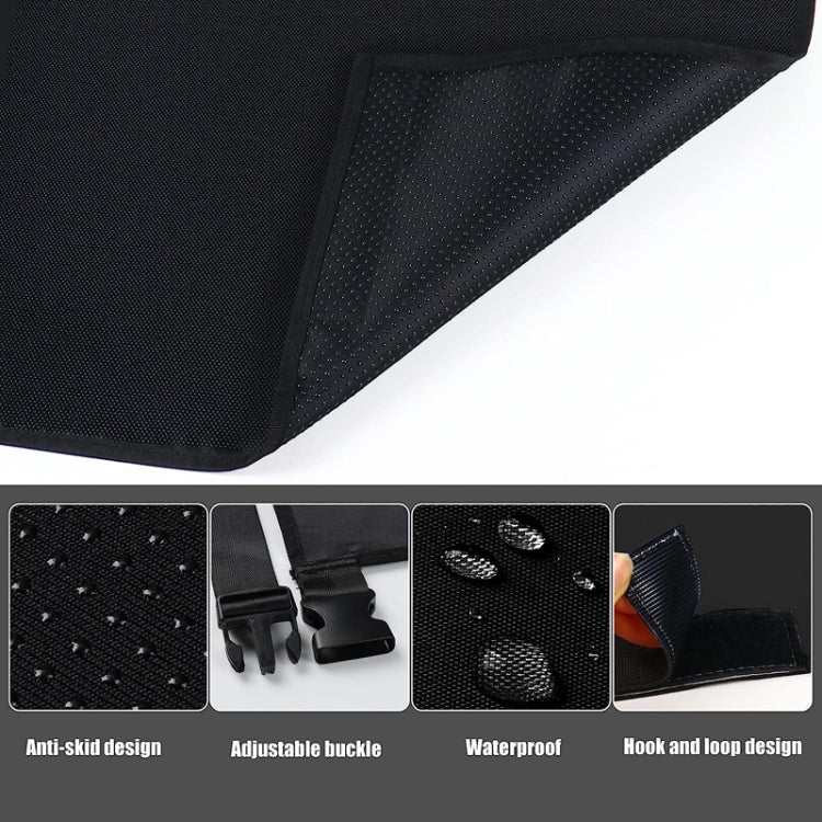 79 x 44cm Kids Airplane Seat Extender Portable Travel Seat Cushion(Black) - Seat Accessories by PMC TechLife | Online Shopping South Africa | PMC TechLife