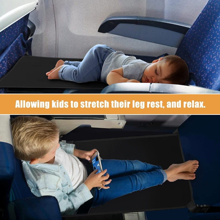 79 x 44cm Kids Airplane Seat Extender Portable Travel Seat Cushion(Black) - Seat Accessories by PMC TechLife | Online Shopping South Africa | PMC TechLife