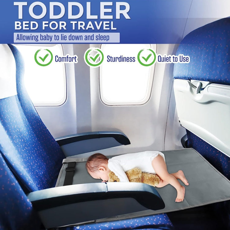79 x 44cm Kids Airplane Seat Extender Portable Travel Seat Cushion(Black) - Seat Accessories by PMC TechLife | Online Shopping South Africa | PMC TechLife